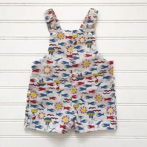 VINTAGE HEALTHTEX EUC Colorful Nautical Ocean Theme Summer Romper